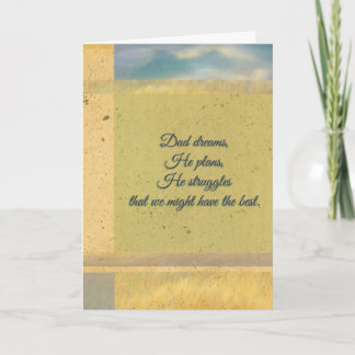 Dad's Love Expressed - Greeting Card
