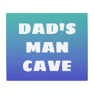 Dad's Man Cave Metal Print