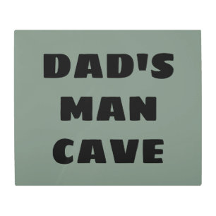 Dad's Man Cave Metal Print