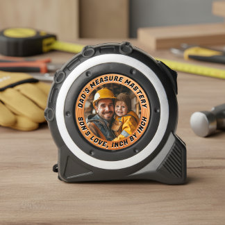 Dad's Measure Mastery, Son's Love, Inch by Inch Tape Measure