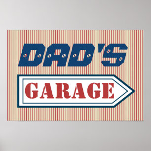 Dad's Men's Mechanic Father's Day Garage Sign Gift