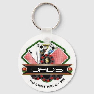DAD'S No Limit Hold'em Keychain