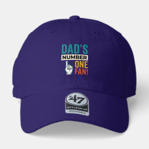 Dad's Number One Fan Vintage Family Design_1 47 Brand Hat