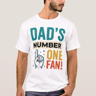 Dad's Number One Fan Vintage Family Design_1 T-Shirt