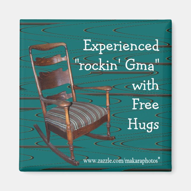 Dad's Ol Rocker Magnet-customize any occasion Magnet (Front)