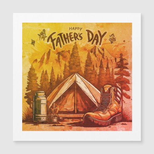 Dads Outdoor Adventures Magnet Card