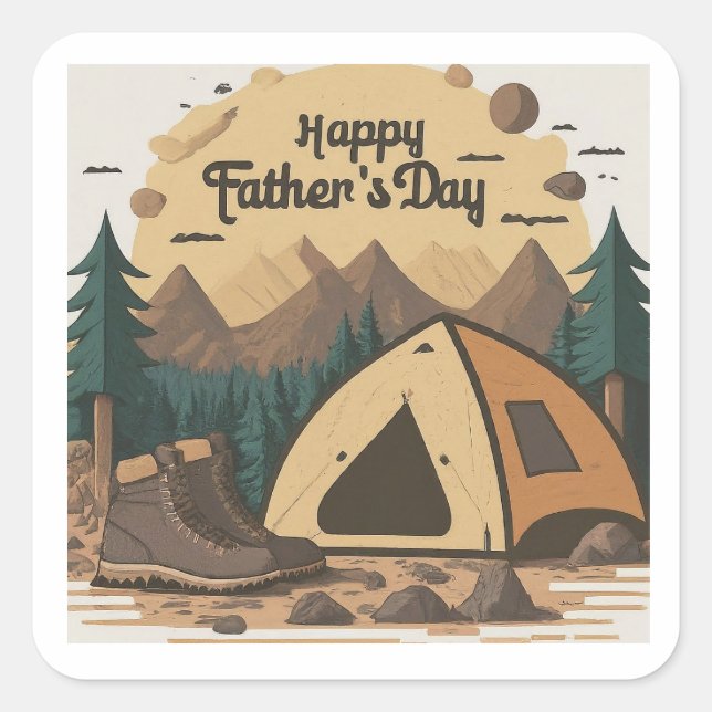 "Dad's Outdoor Adventures" Sticker Set (Front)