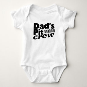 Dad's Pit Crew Baby Bodysuit