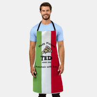 Personalized Apron Dad's Pizza Oven BBQ Grilling Apron For Men