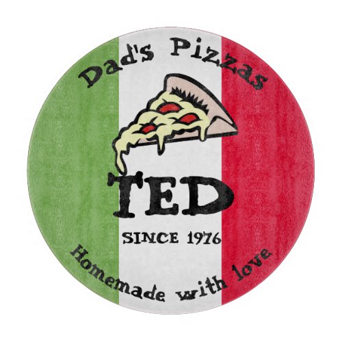 Dads Pizzas Dinner Plate Cutting Board