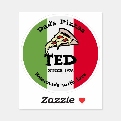 Dads Pizzas Sticker