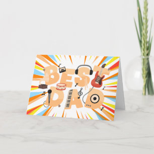 Dad's Playlist – A Tribute to Music & Fatherhood Card