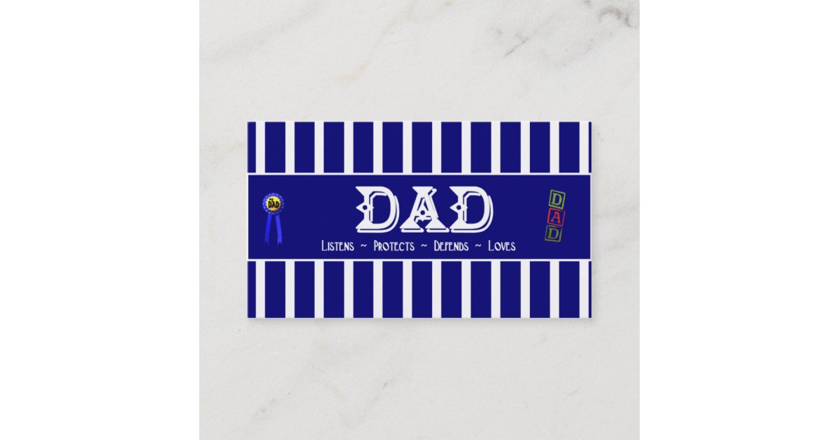 Dad's Profile Card | Zazzle