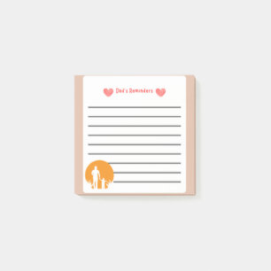 Dad's Reminders Personalized Father's Day  Post-it Notes