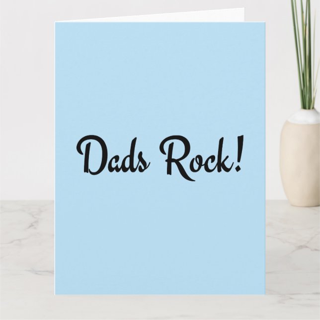 Dads Rock! Card (Front)