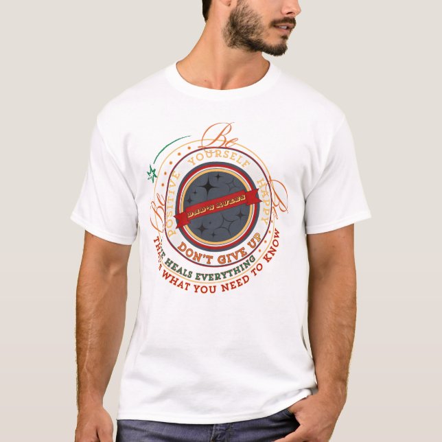Dad's Rules Circular Badge T-Shirt (Front)