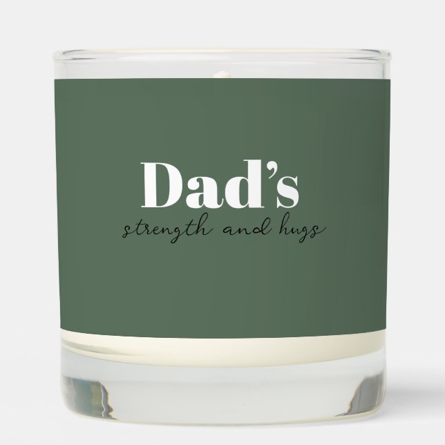 Dad's Strength and Hugs - Father's Day Gift |  Scented Candle (Front)