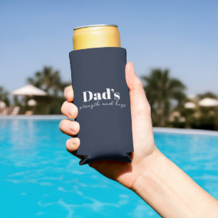 Dad's Strength and Hugs - Father's Day Gift Seltzer Can Cooler