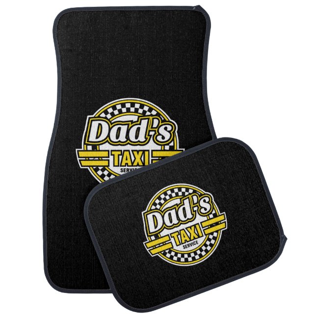 Dad's Taxi Service - Funny Father's Day Car Floor Mat (Set)