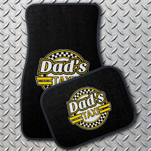 Dad's Taxi Sign Set of Four Car Floor Mats