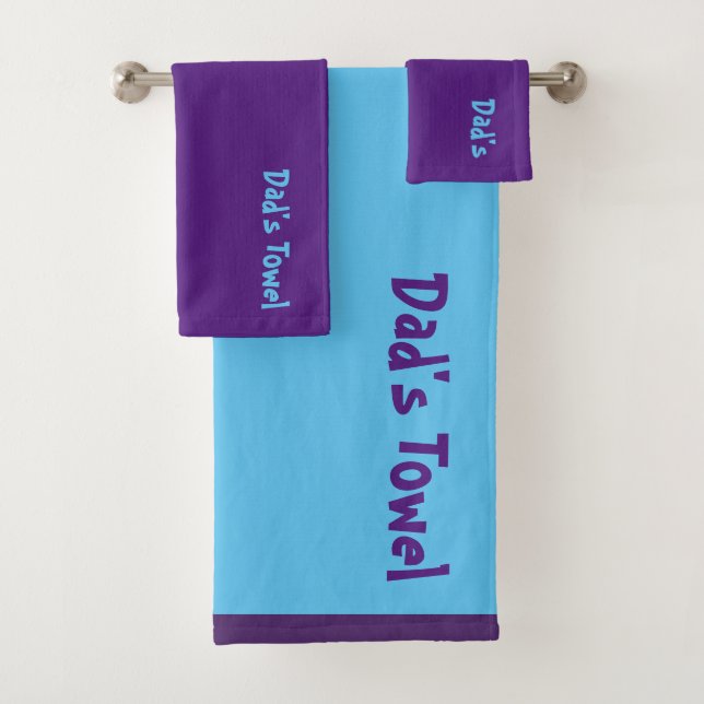  Dad's Towel Blue Purple  (Insitu)