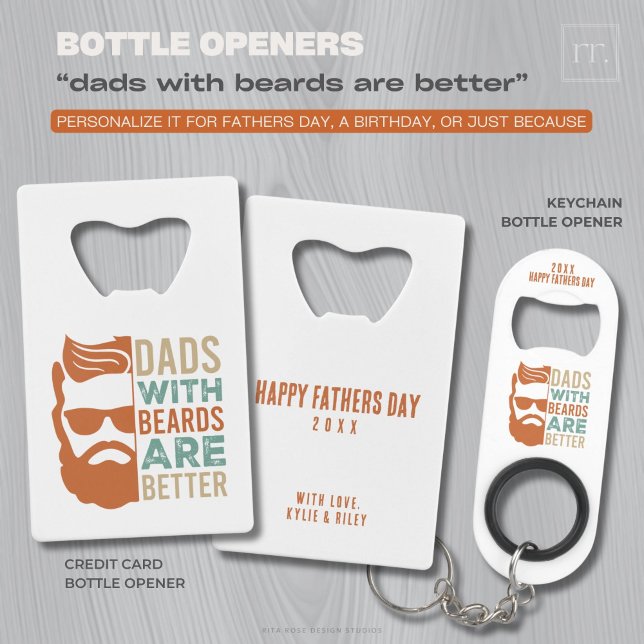 DADS WITH BEARDS ARE BETTER KEYCHAIN BOTTLE OPENER (Creator Uploaded)