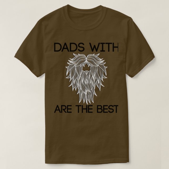 DADS WITH BEARDS gift idea T-Shirt (Design Front)