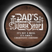 Dad's Workshop King of the Tools Fun Father's Day LED Sign (Front)