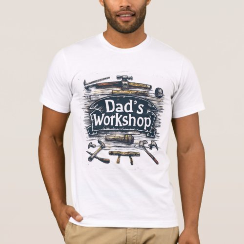 Dads Workshop Sign T_Shirt