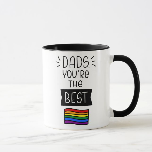Dads, You're The Best - Father's Day Pride Mug (Right)