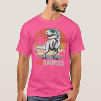 Dadsaurus Dinosaur Dad Saurus T Rex Daddy Papa T-Shirt