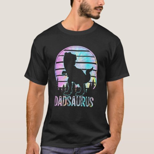 Dadsaurus Rex Dinosaur Dad Saurus Tye Die Matching T_Shirt