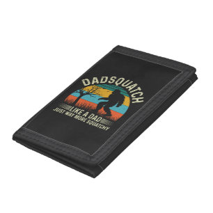 Dadsquatch Like A Dad Just Way More Squatchy Tri-fold Wallet
