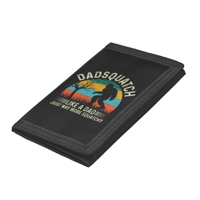Dadsquatch Like A Dad Just Way More Squatchy Trifold Wallet (Bottom)