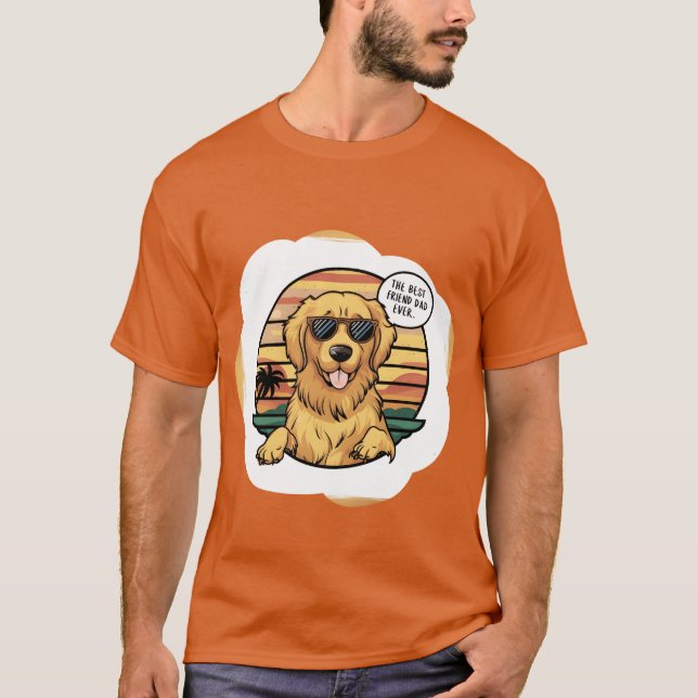 Dady Friend Dog Fathers Day boy T-Shirt (Front)