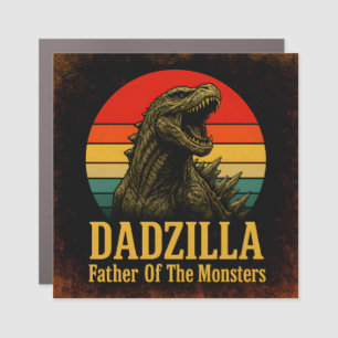 Dadzilla Father Of The Monsters Fathers Day Car Magnet