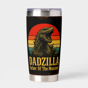 Dadzilla Father Of The Monsters Fathers Day Insulated Tumbler