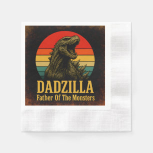 Dadzilla Father Of The Monsters Fathers Day Napkins