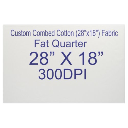 DAE Combed Cotton 28x18 Fabric Fat Quarter