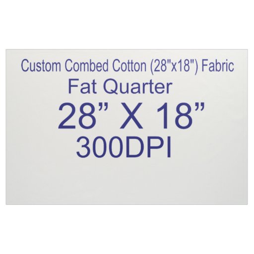 DAE Combed Cotton (28"x18") Fabric Fat Quarter