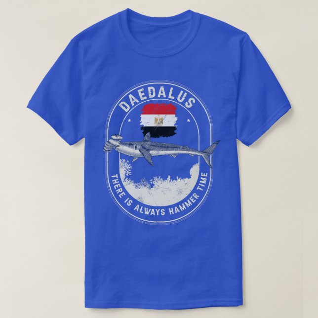 Daedalus Always Hammer Time Liveaboard Hammerhead  T-Shirt (Design Front)