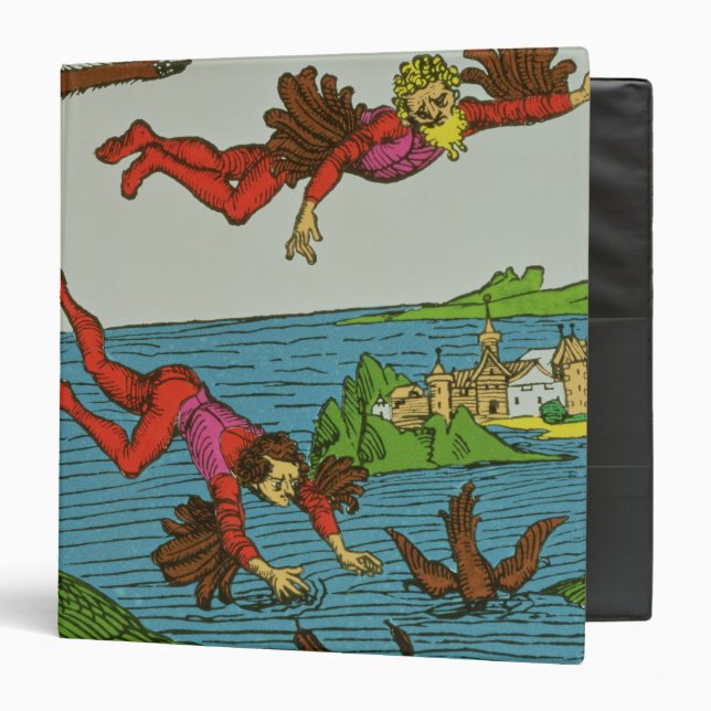 Daedalus and Icarus, 15th century Binder (Front/Inside)