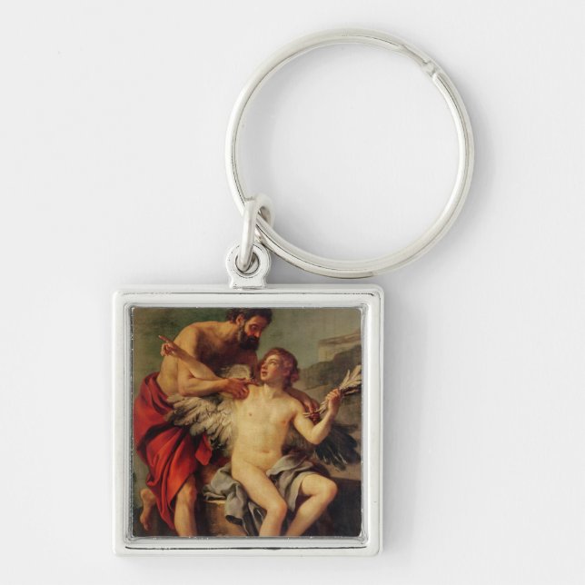 Daedalus Attaching Icarus' Wings, c.1754 Keychain (Front)