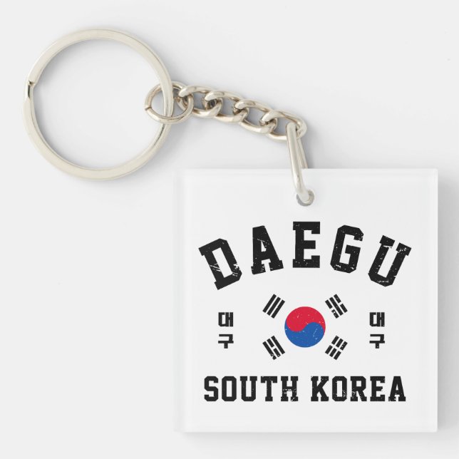 Daegu South Korea  Keychain (Front)