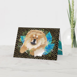 DAEJA VU Chow (black background) Art cards