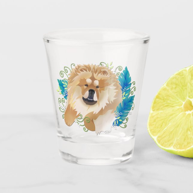 DAEJA VU  Chow shot glass (Front)