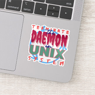 Daemon Process in Unix Systems Sticker