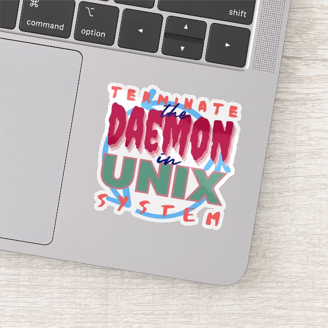 Daemon Process in Unix Systems Sticker (Detail)