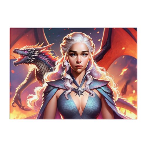 Daenerys Targaryen the Dragon Queen Acrylic Print