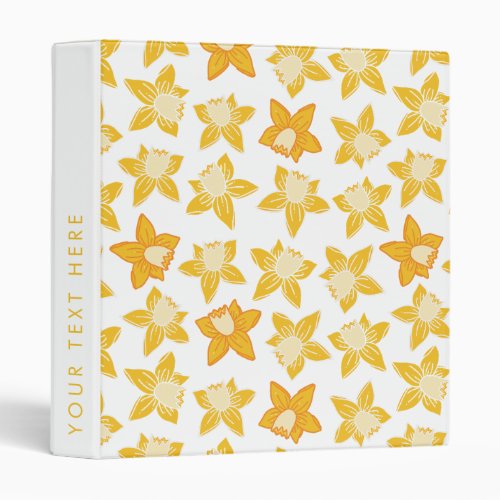 Daffodil  3 ring binder